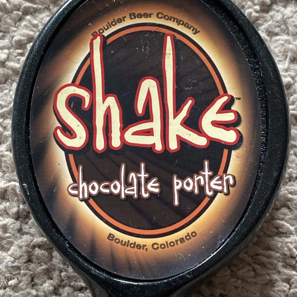 Boulder Beer Company Shake Chocolate Porter Beer Tap Handle Knob